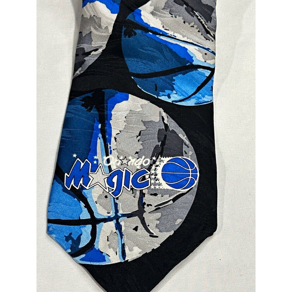 Orlando Magic NBA Basketball Logo 100% Silk Necktie RM Sport NWT 56”
